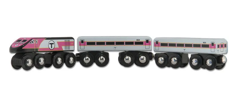 MBTA Commuter Rail Wooden Toy Train