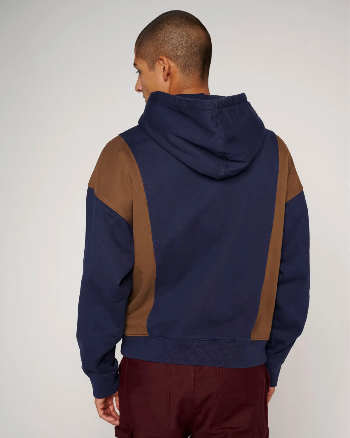 Mendoza Cropped Hoodie - Navy