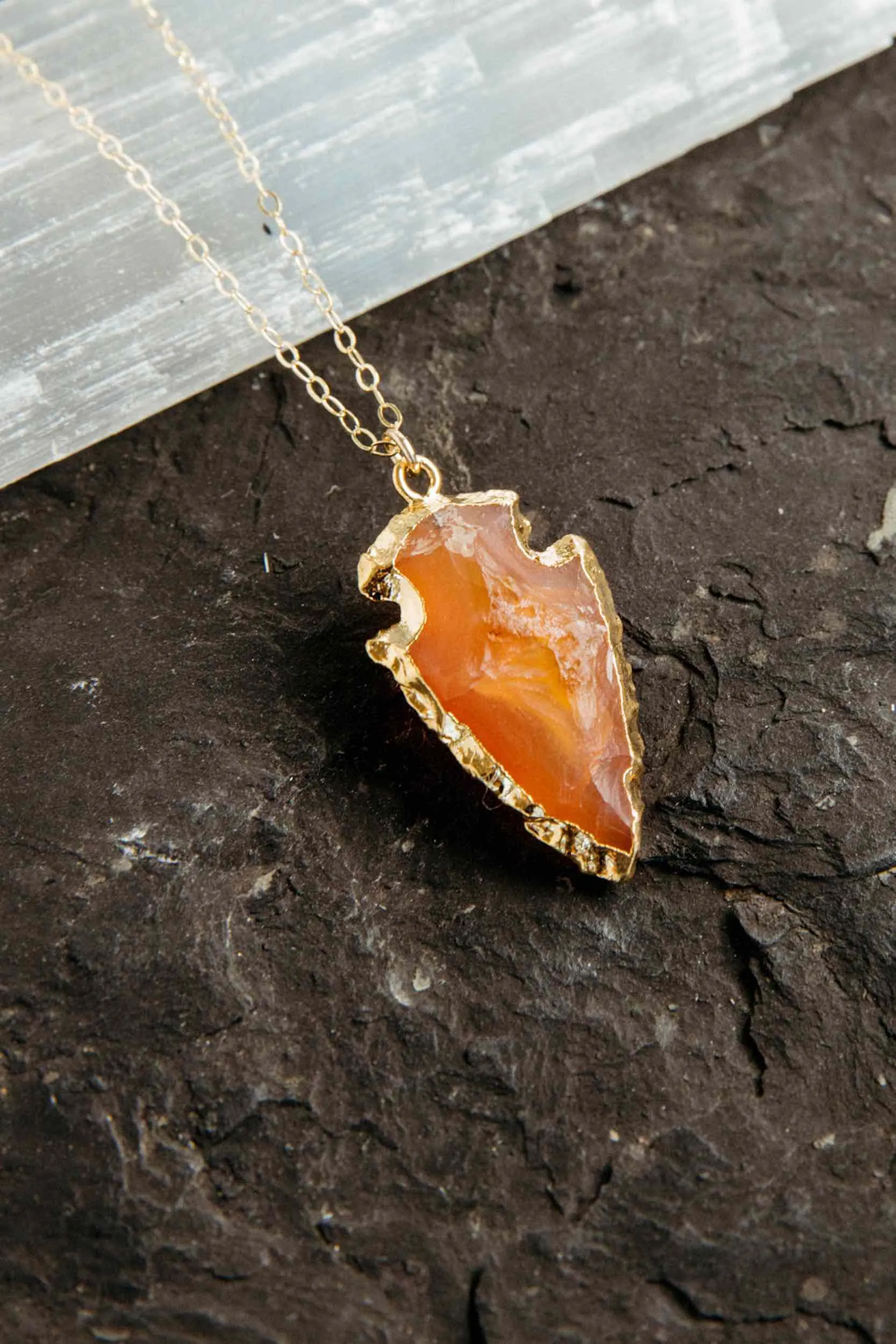 Men's Fire In Your Soul Carnelian Necklace