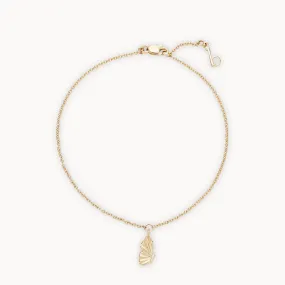 metamorphosis butterfly wing bracelet - 14k yellow gold