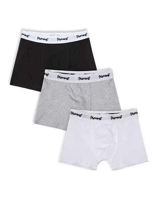 Money Clothing 3 Pack Logo Cotton Stretch Boxer Short -  BGW