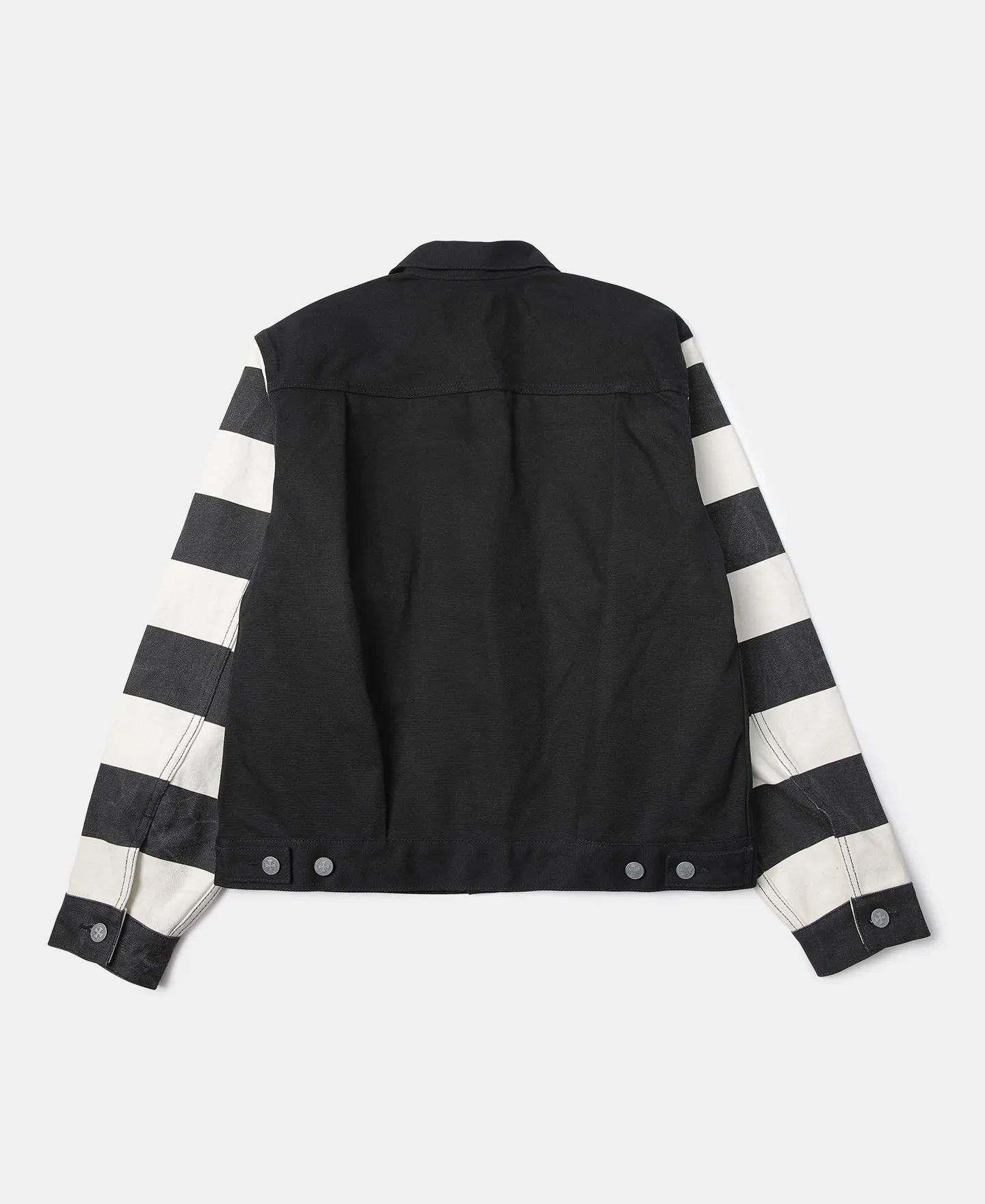 Motorcycle Style Black and White Stripe Type 2 Jacket