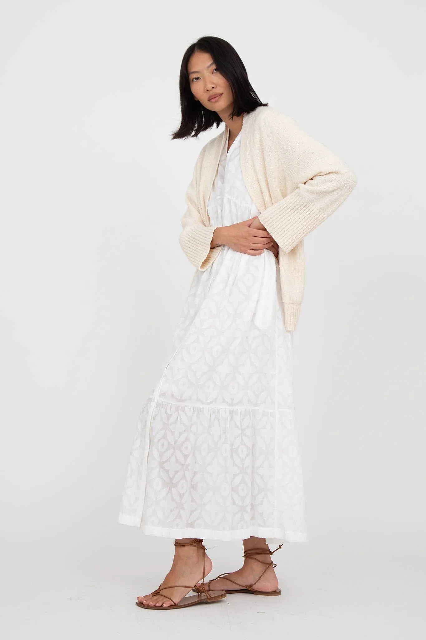 M.PATMOS Leyali Cardigan - Ivory