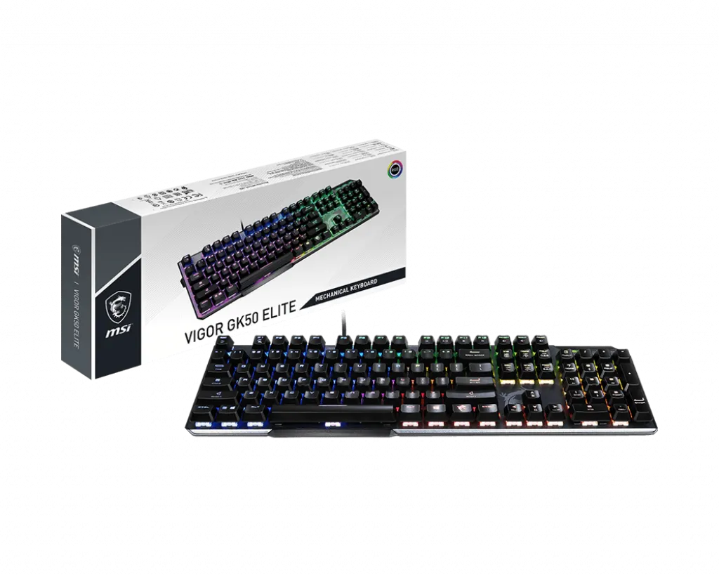 MSI Gaming Tastatur VIGOR GK50 ELITE BW DE (QWERTZ) USB