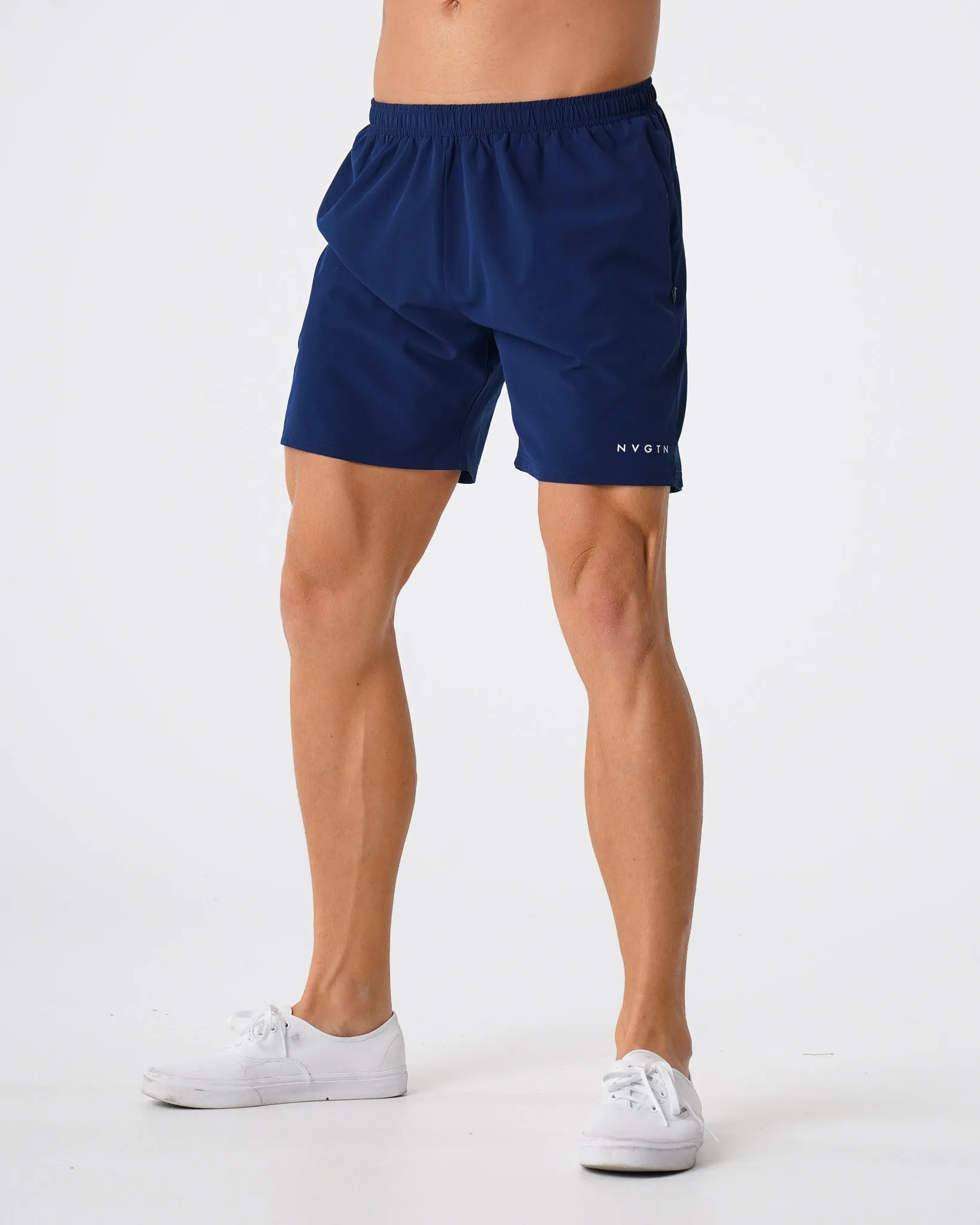 Navy Flex Shorts