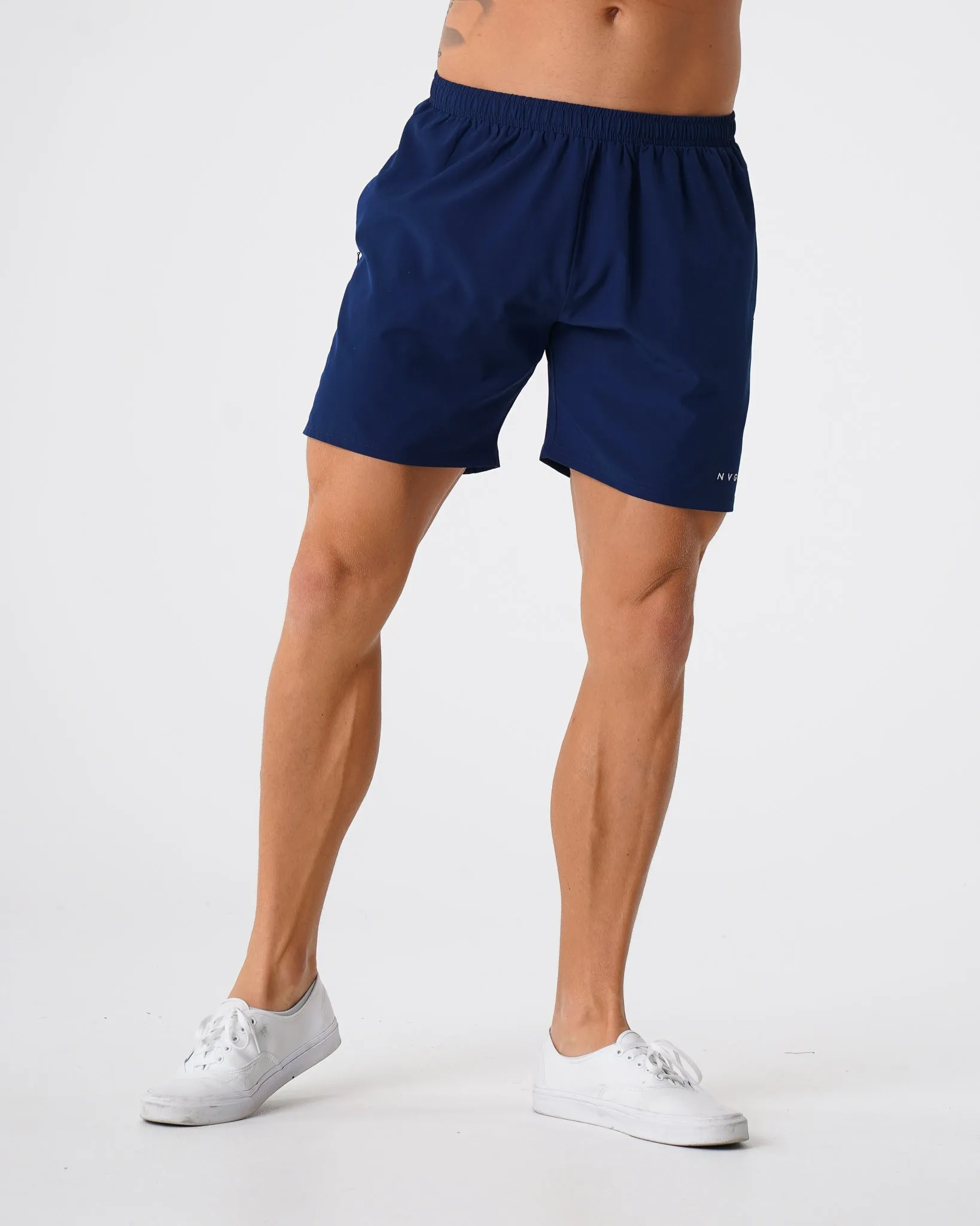 Navy Flex Shorts