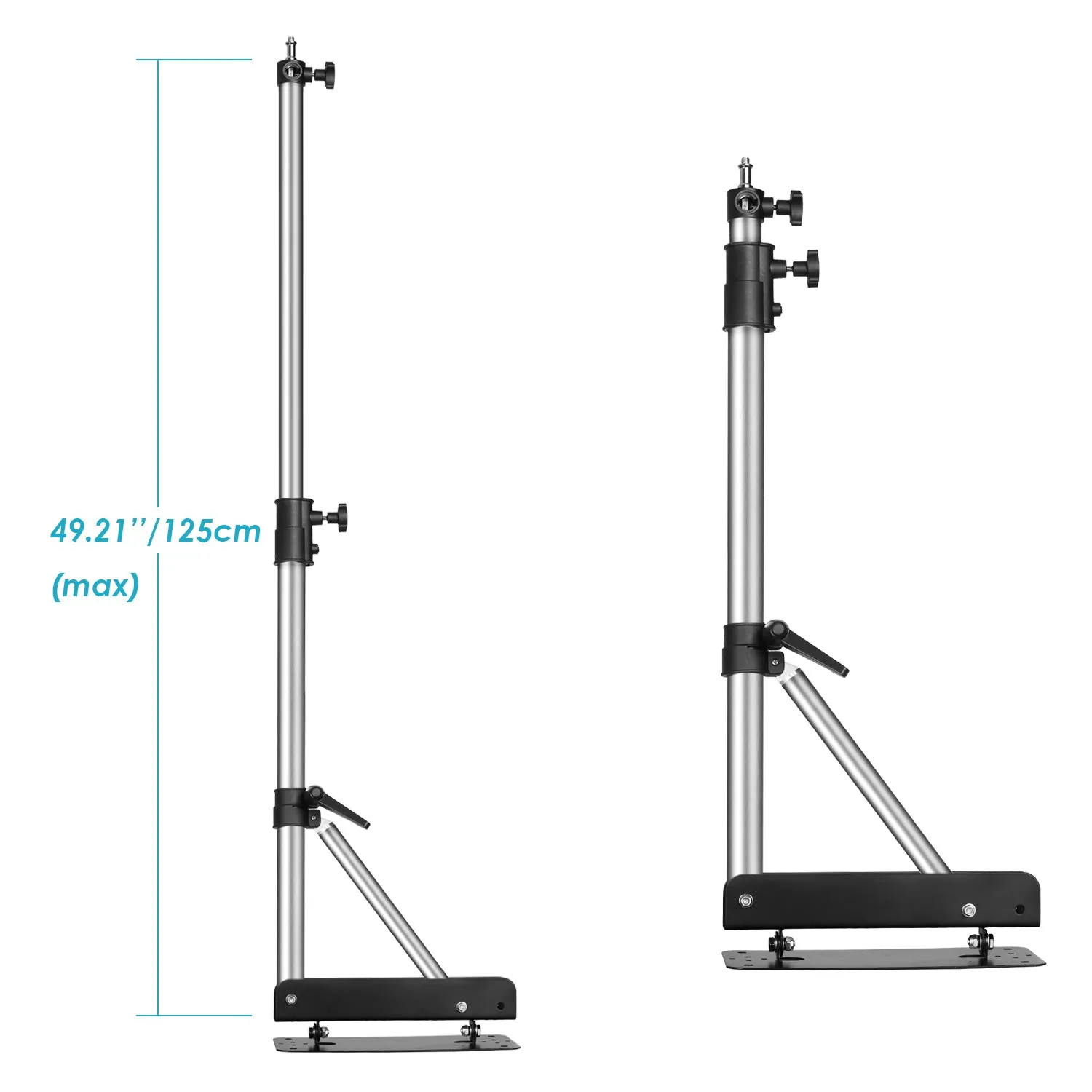 NEEWER 2 Pack 125cm Wall Mounting Triangle Boom Arm