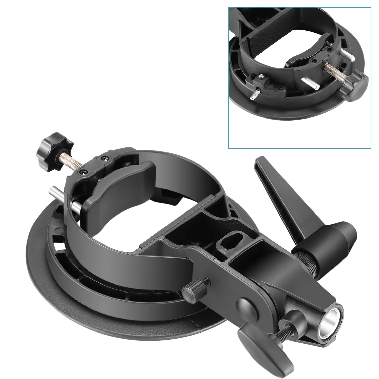 NEEWER 2 Pieces S-Type Bracket Holder with Bowens Mount