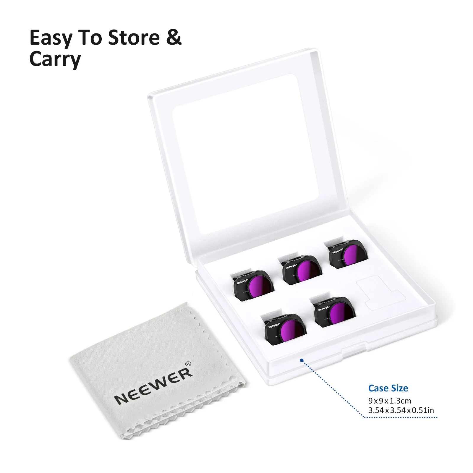 NEEWER 5 Pack ND Filter Set For DJI Mavic Mini/Mini 2/Mini SE/Mini 2SE