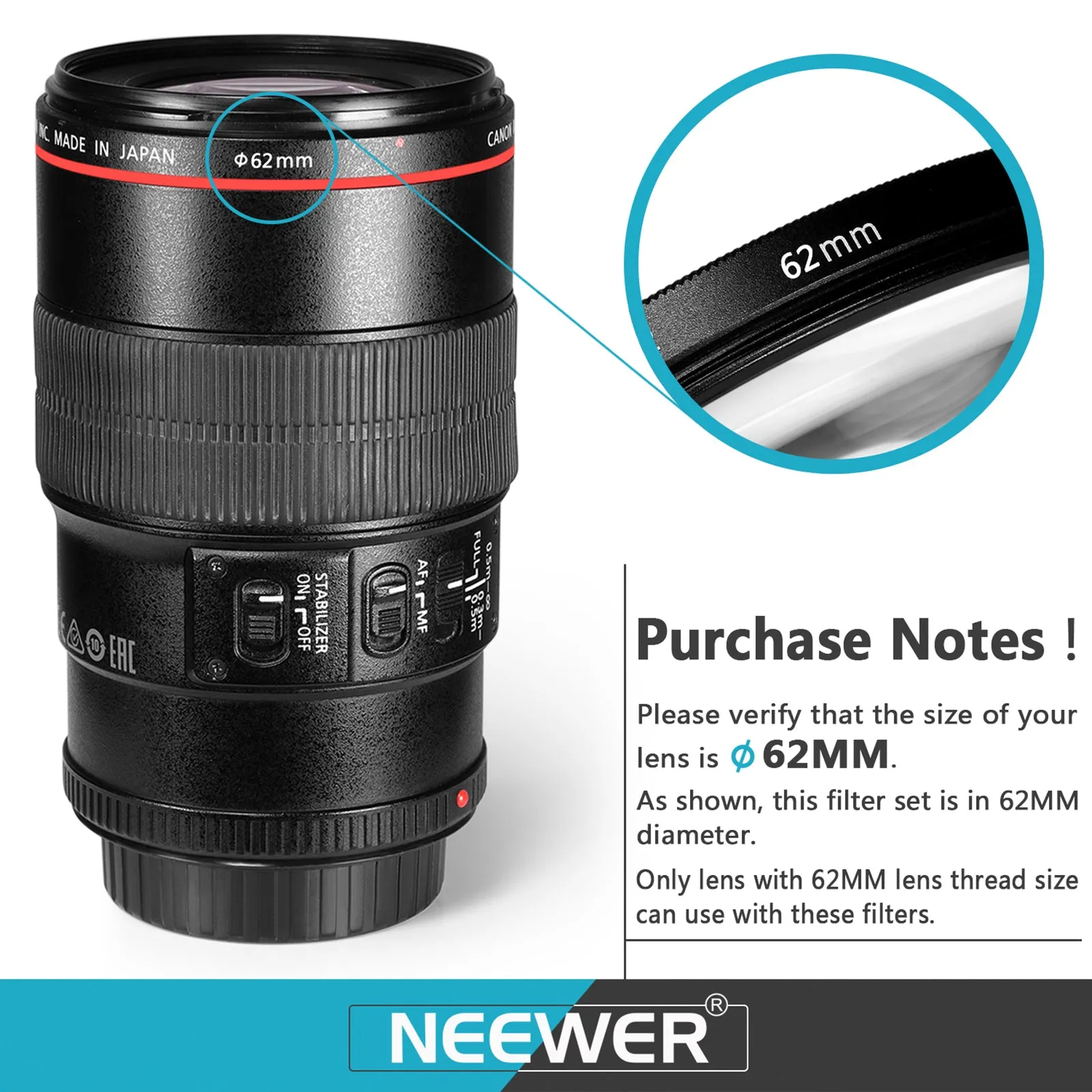 NEEWER Lens Filter Accessory Kit