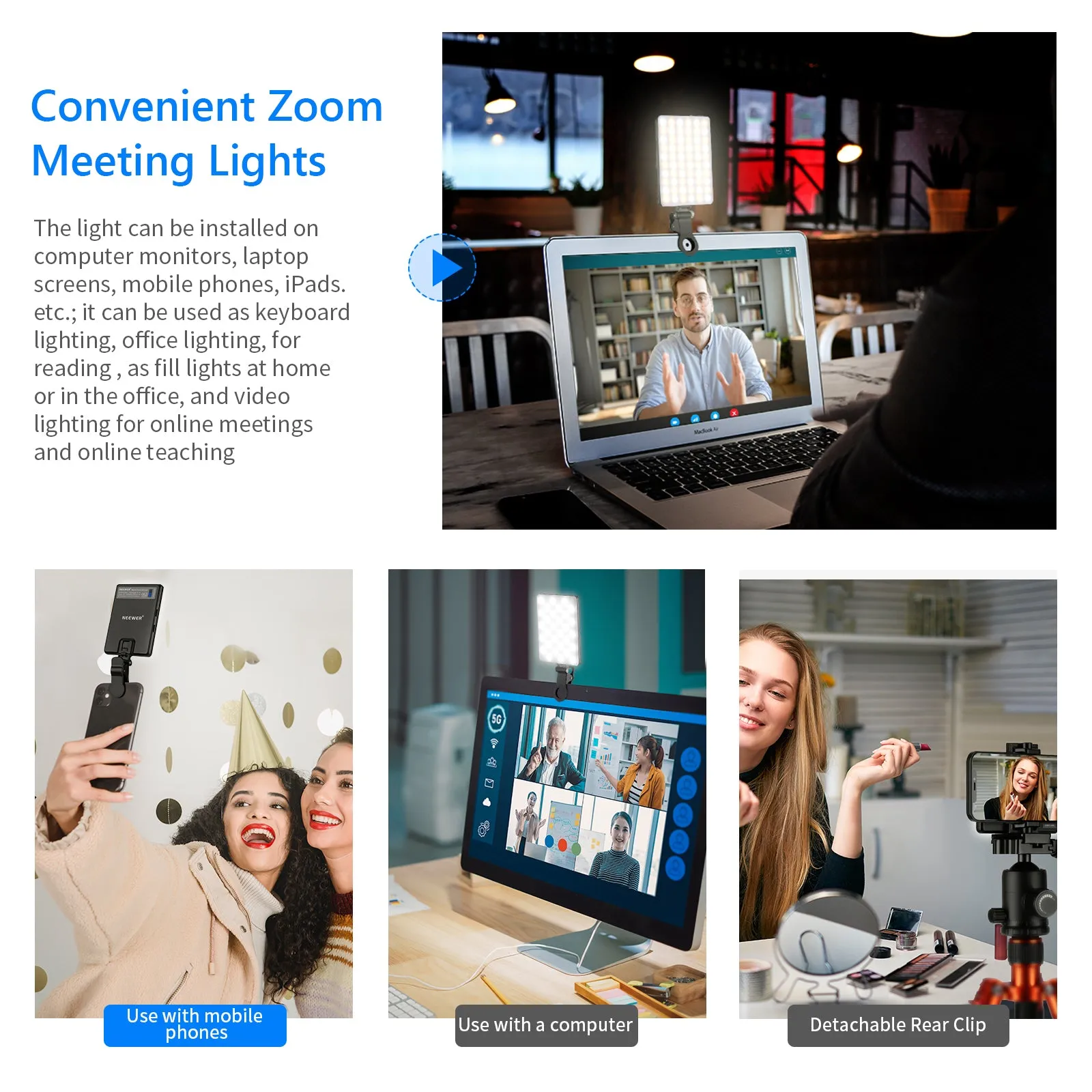 NEEWER NL-60AI LED Video Conference Light