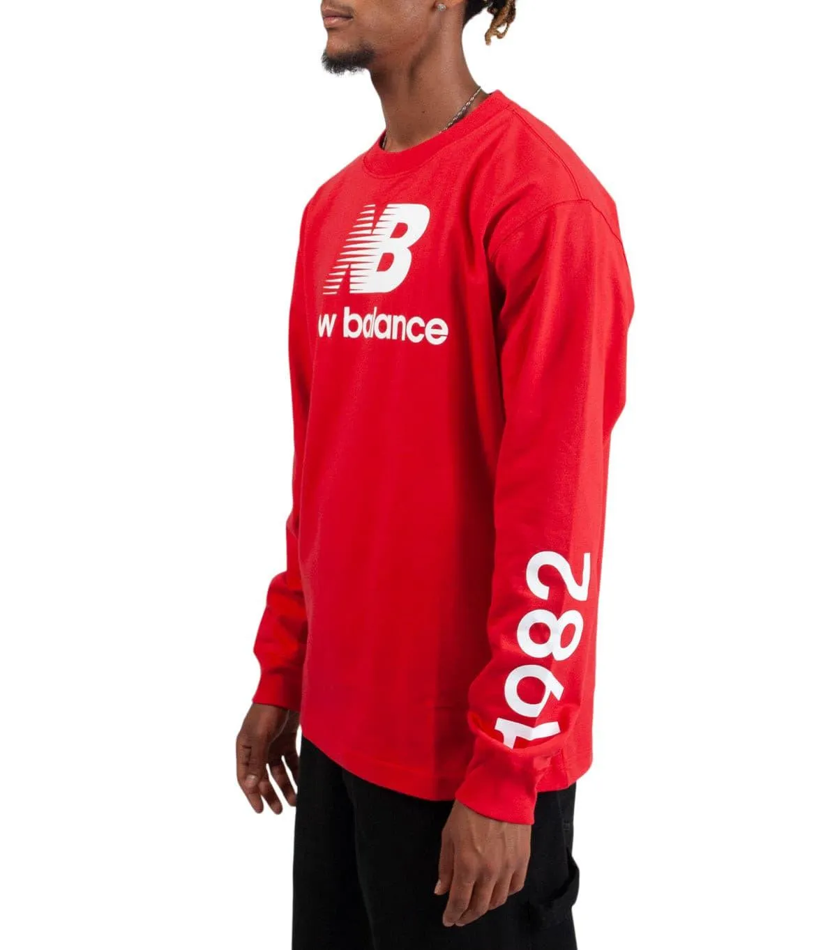 New Balance Made in USA Heritage Long Sleeve T-Shirt Red