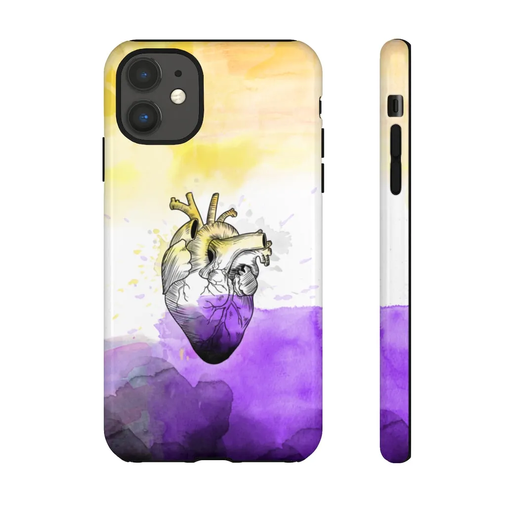 Non-Binary Proud at Heart Phone Case for Apple & Samsung