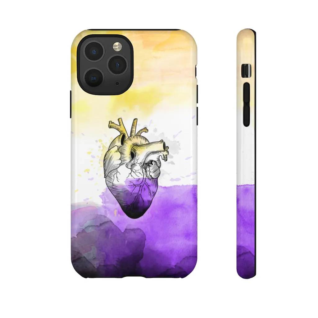 Non-Binary Proud at Heart Phone Case for Apple & Samsung