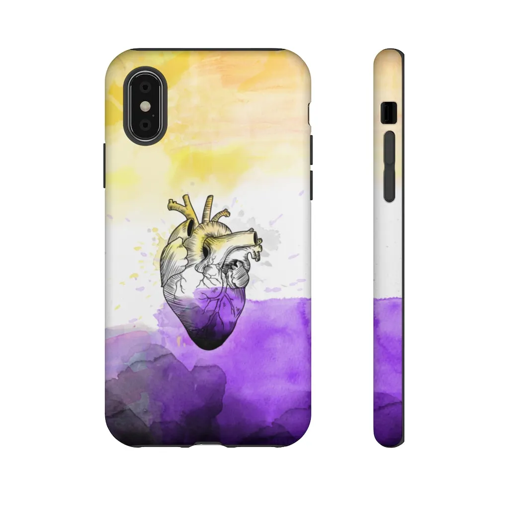 Non-Binary Proud at Heart Phone Case for Apple & Samsung