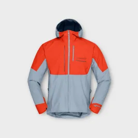 Norrøna Senja Gore-Tex Active Jakke I Orange/Lys Blå