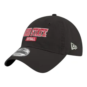 Ohio State Buckeyes Football Black Adjustable Hat