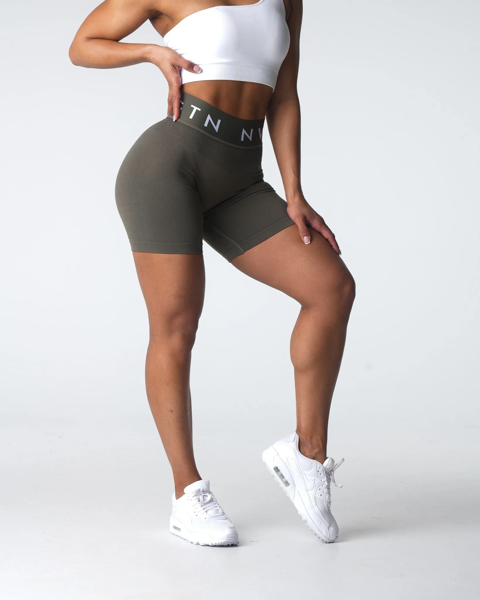 Olive Sport Seamless Shorts