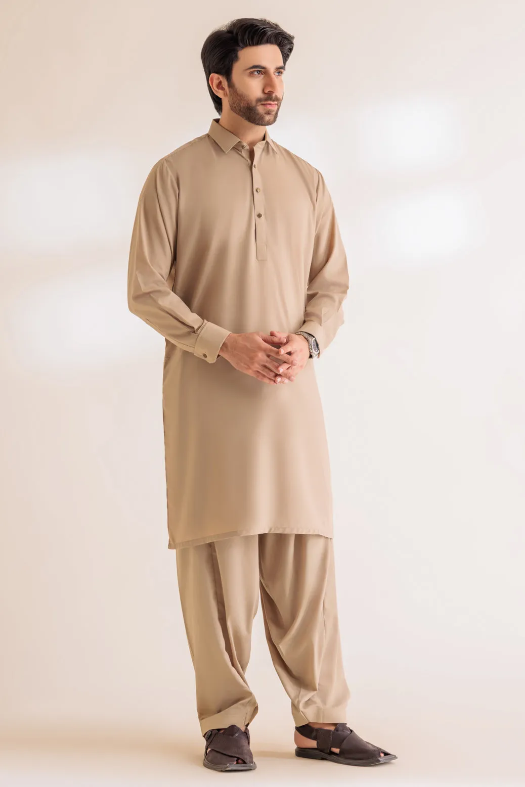 OYESTER-BLENDED-KURTA SHALWAR - (KSRS24-010) BIN 52 M4