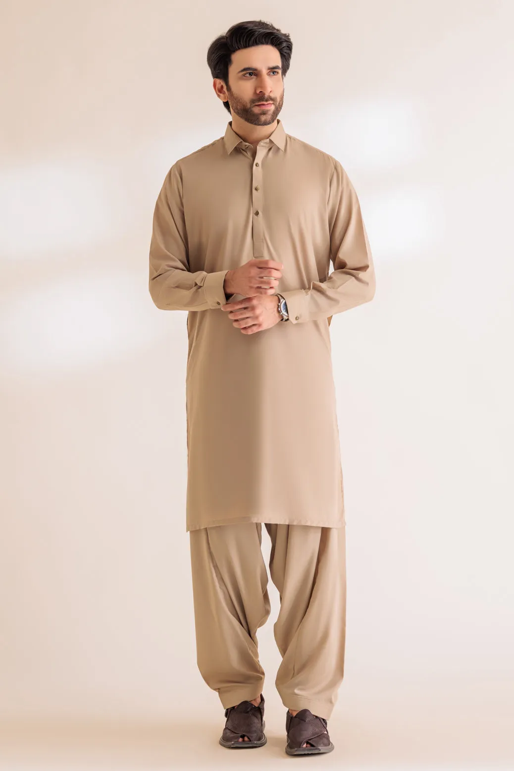 OYESTER-BLENDED-KURTA SHALWAR - (KSRS24-010) BIN 52 M4