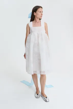 PANDORA | DRESS PLEATED ORGANZA WHITE