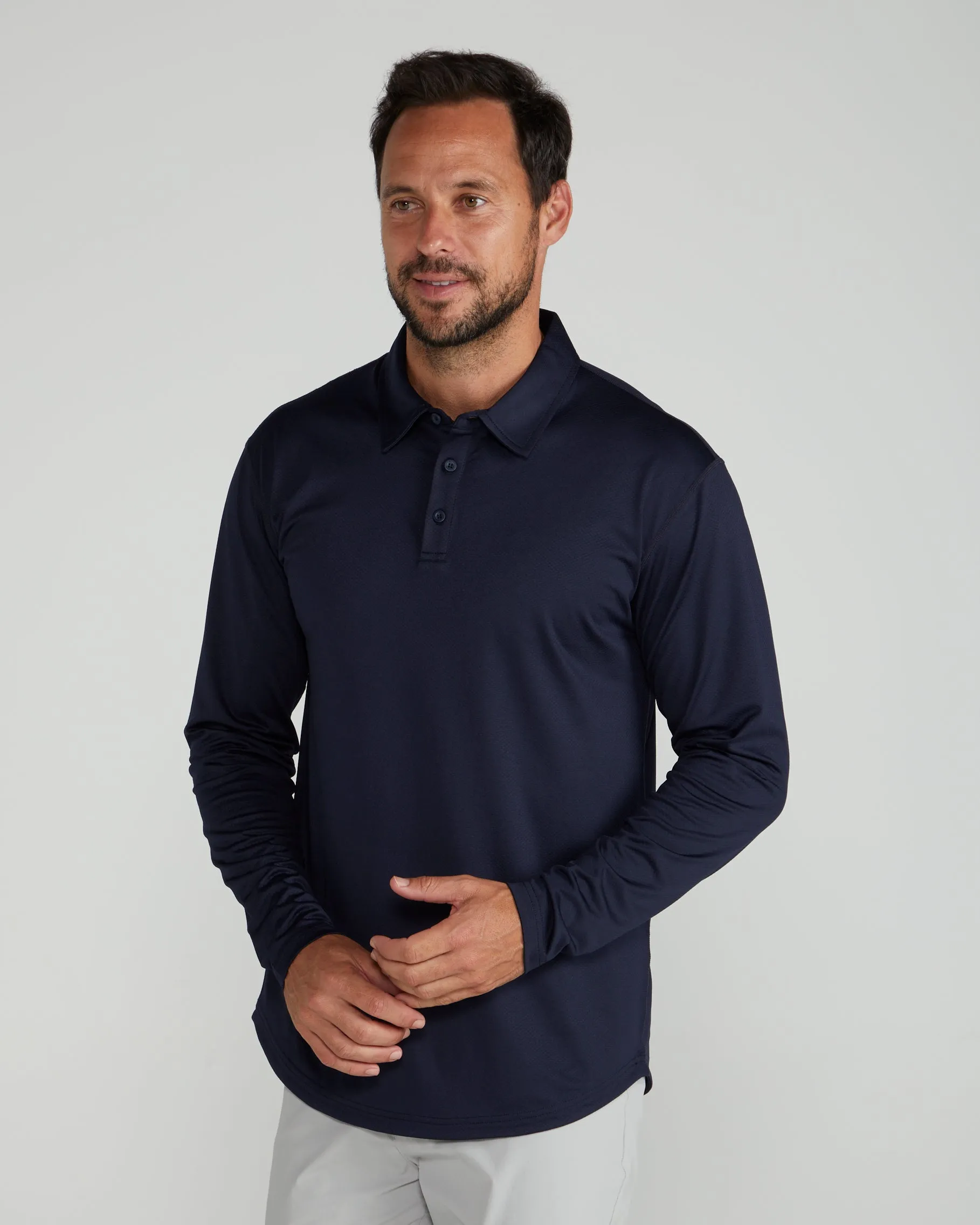 Performance  Long Sleeve Polo