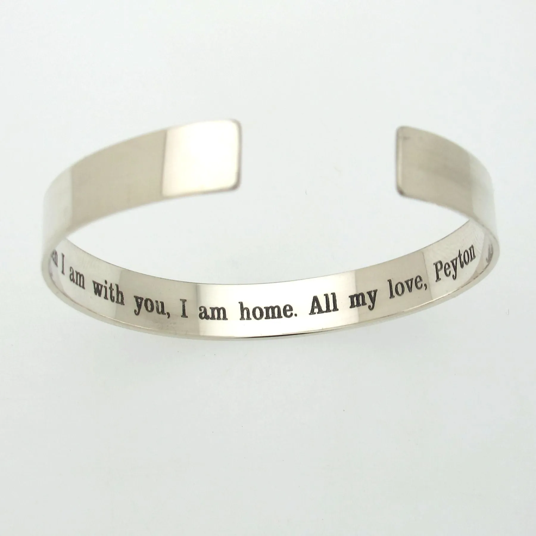 Personalized bracelet for Hubby