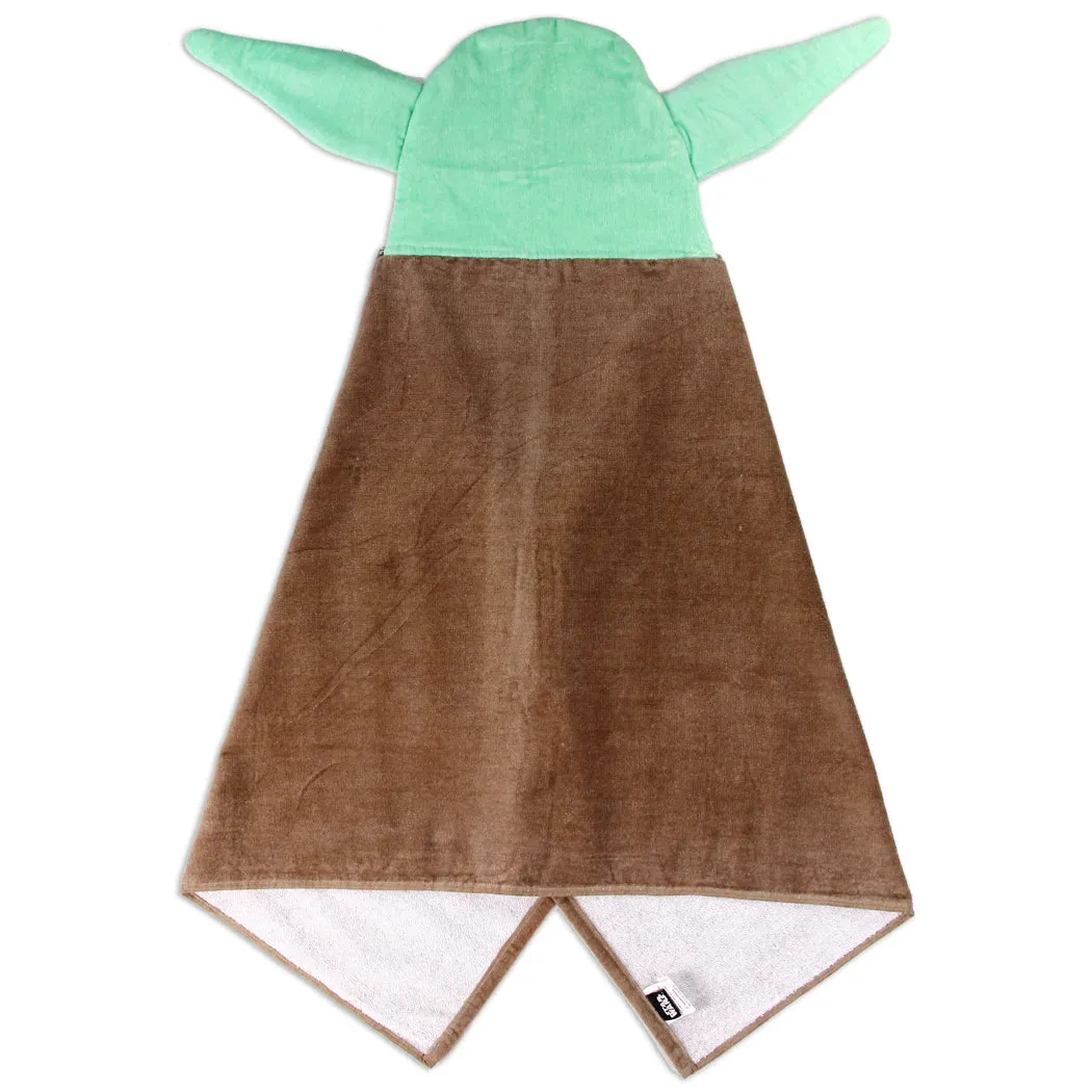 Personalized Embroidered Hooded Towel - Baby Yoda