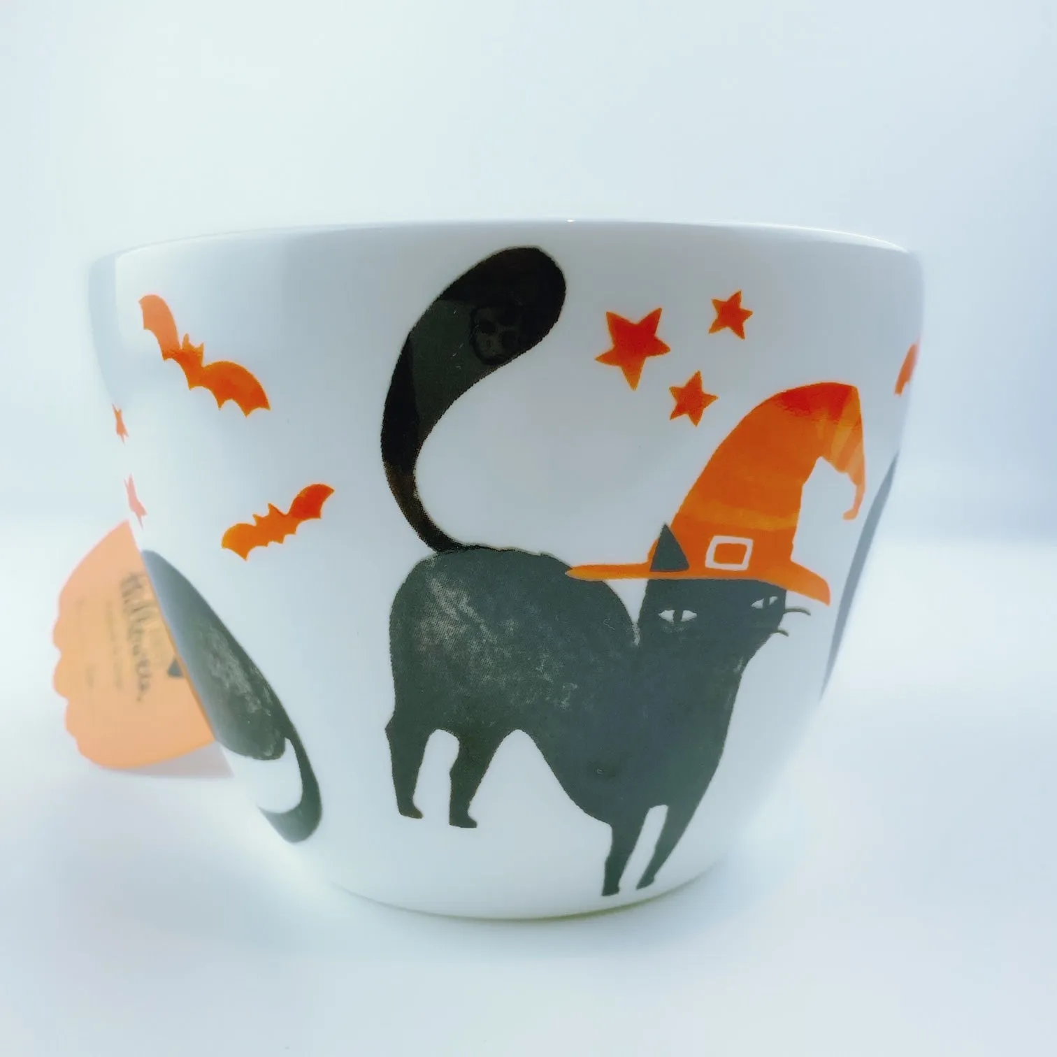 Portobello By Design 'Trick or Treat' Black Cat Bone China XL Coffee Mug Tea Cup 20 oz