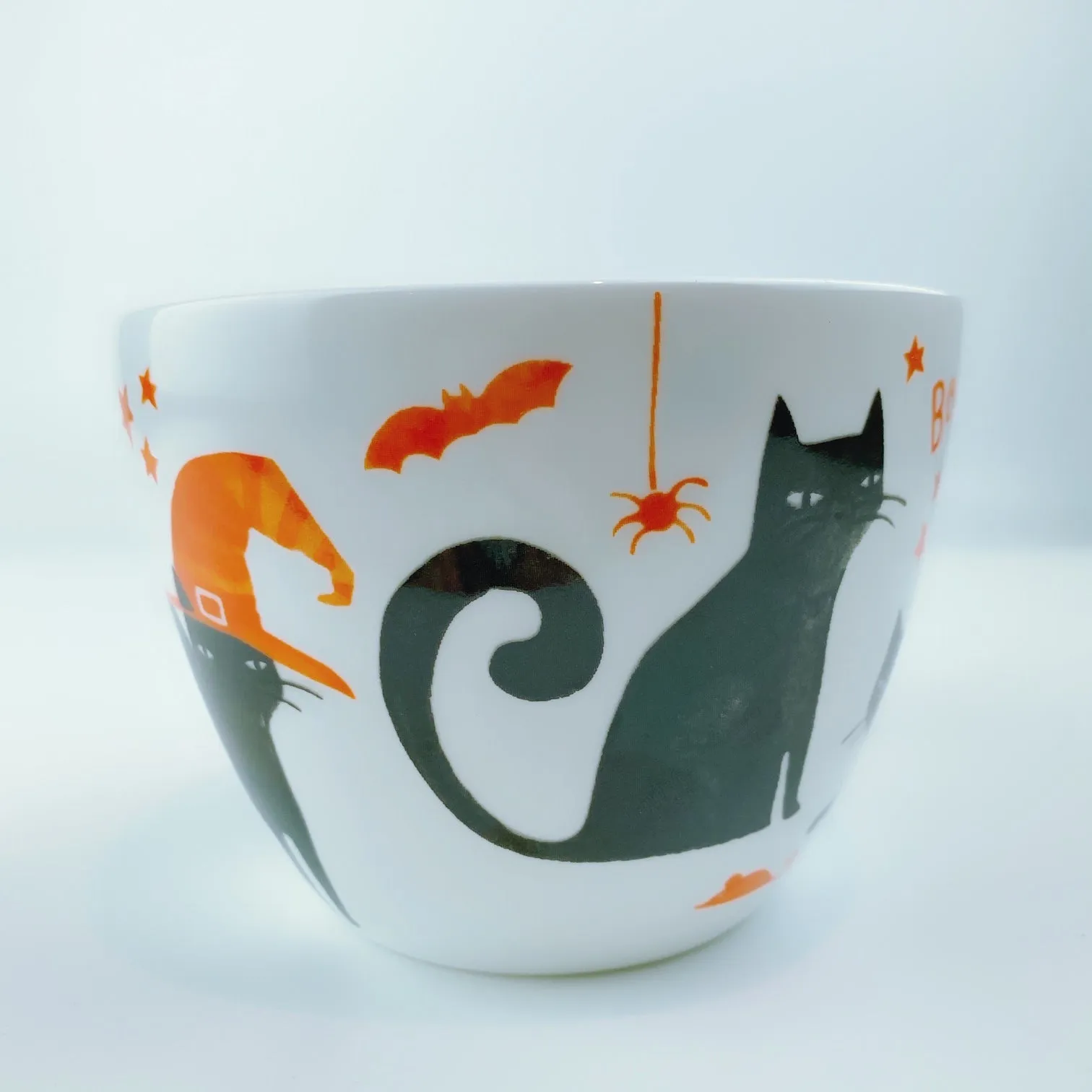 Portobello By Design 'Trick or Treat' Black Cat Bone China XL Coffee Mug Tea Cup 20 oz