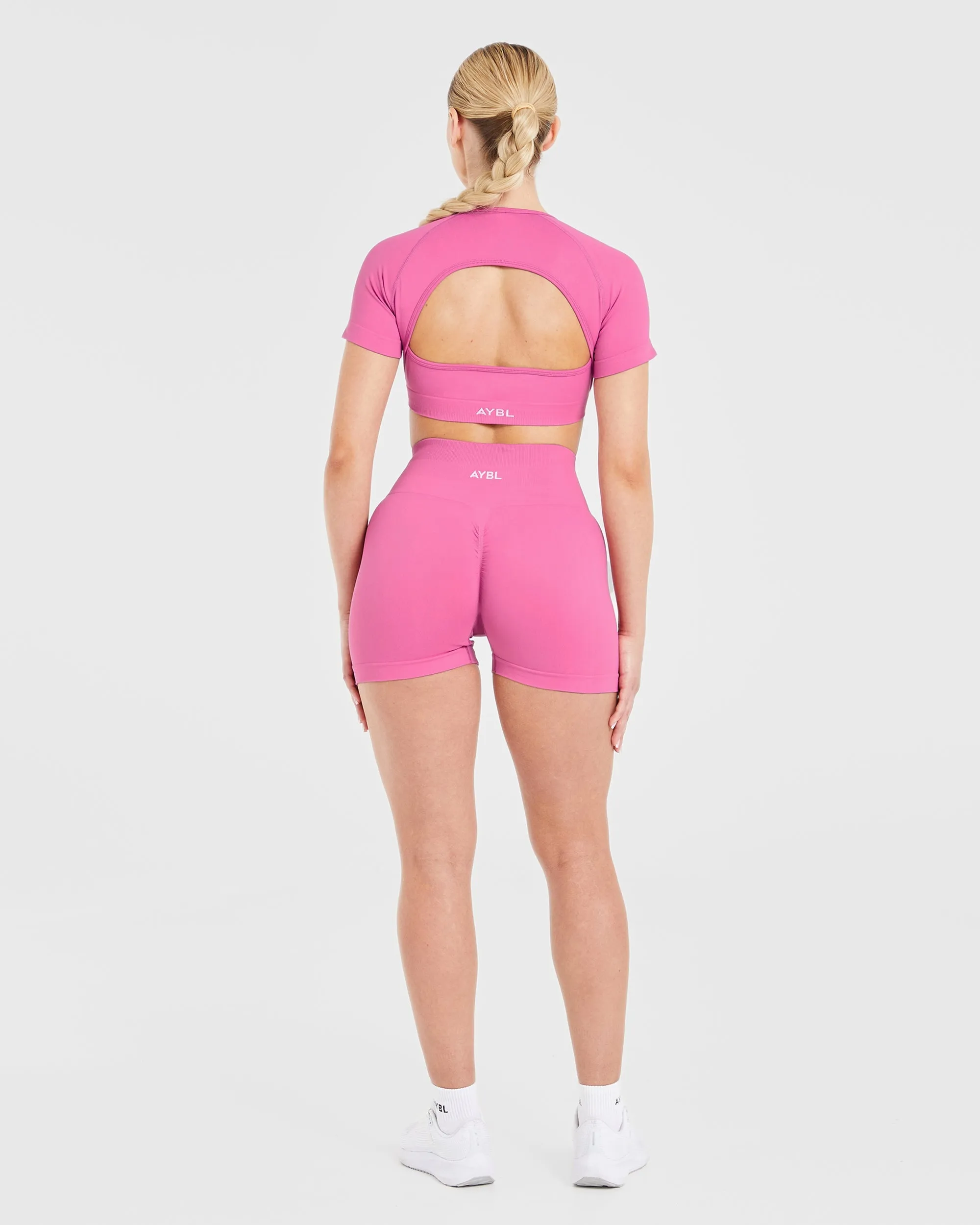 Power Seamless Shorts - Pink