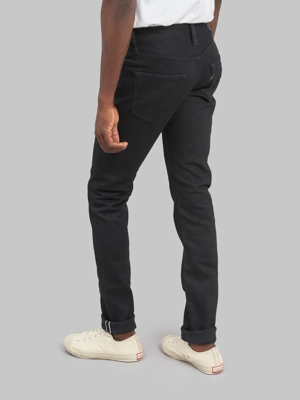 Pure Blue Japan 1167-WBK "Extra Slub Stretch" 13oz Double Black Relaxed Tapered Jeans