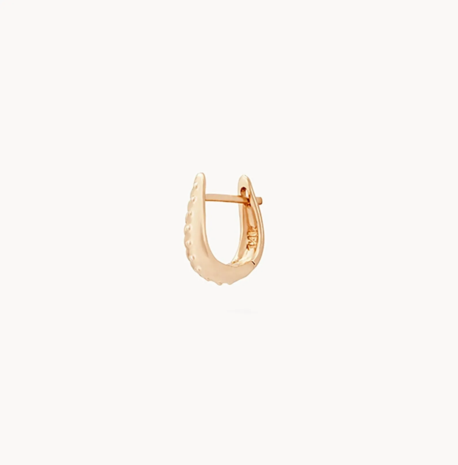 restoration mini hoop - 14k yellow gold