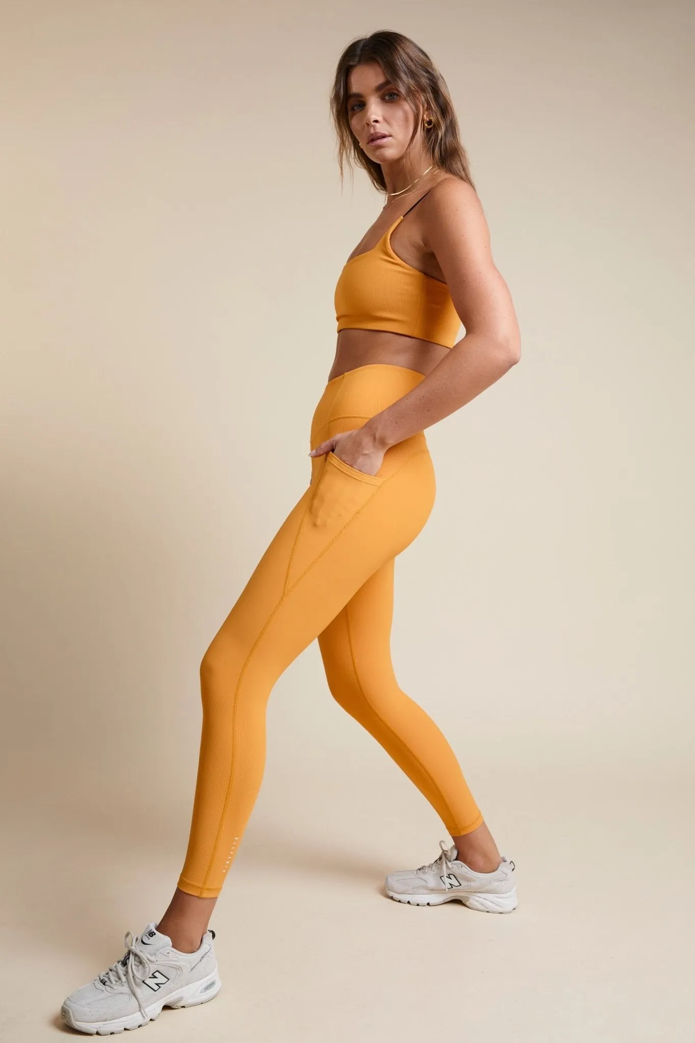 Ribbed All Core Legging (Marigold)