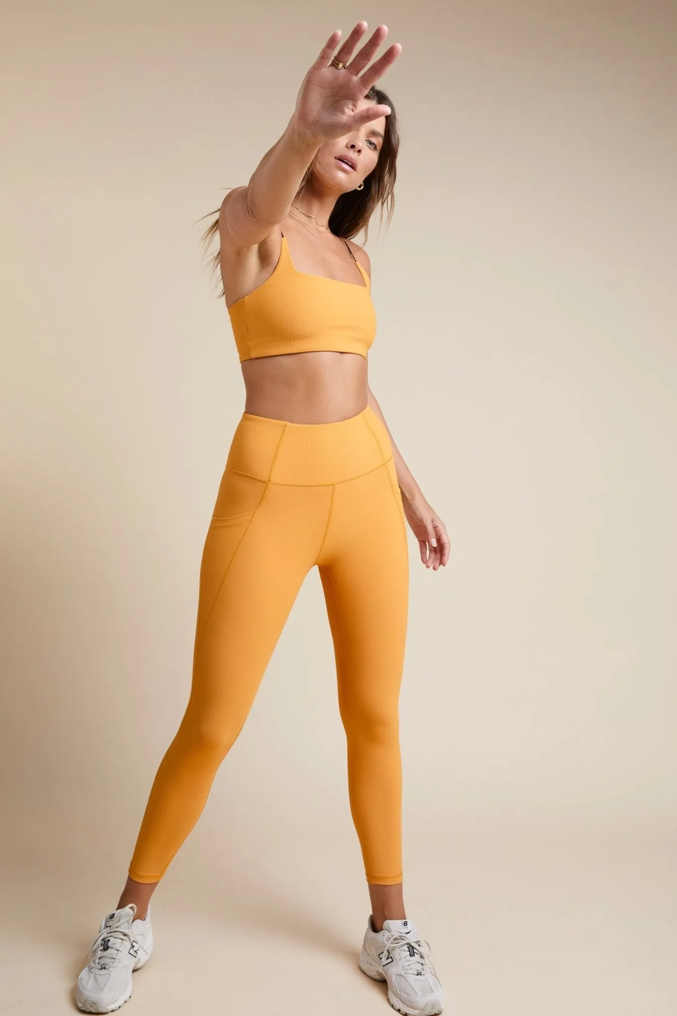 Ribbed All Core Legging (Marigold)