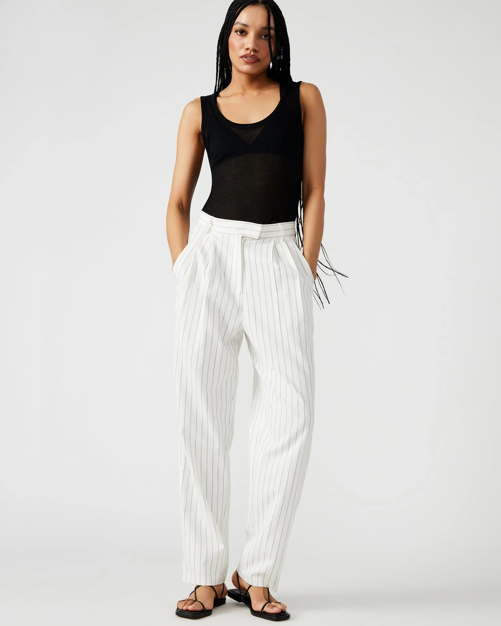 RUMI PANT WHITE/BLACK