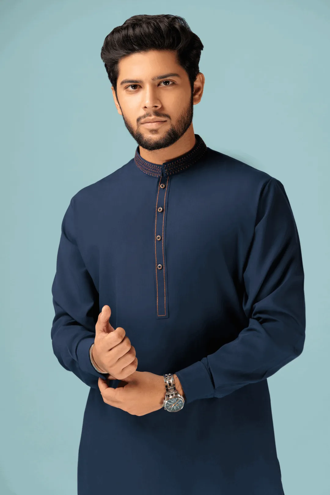 SAPPHIRE-BLENDED-KURTA SHALWAR - (KSRB23-007)BIN 60 M8