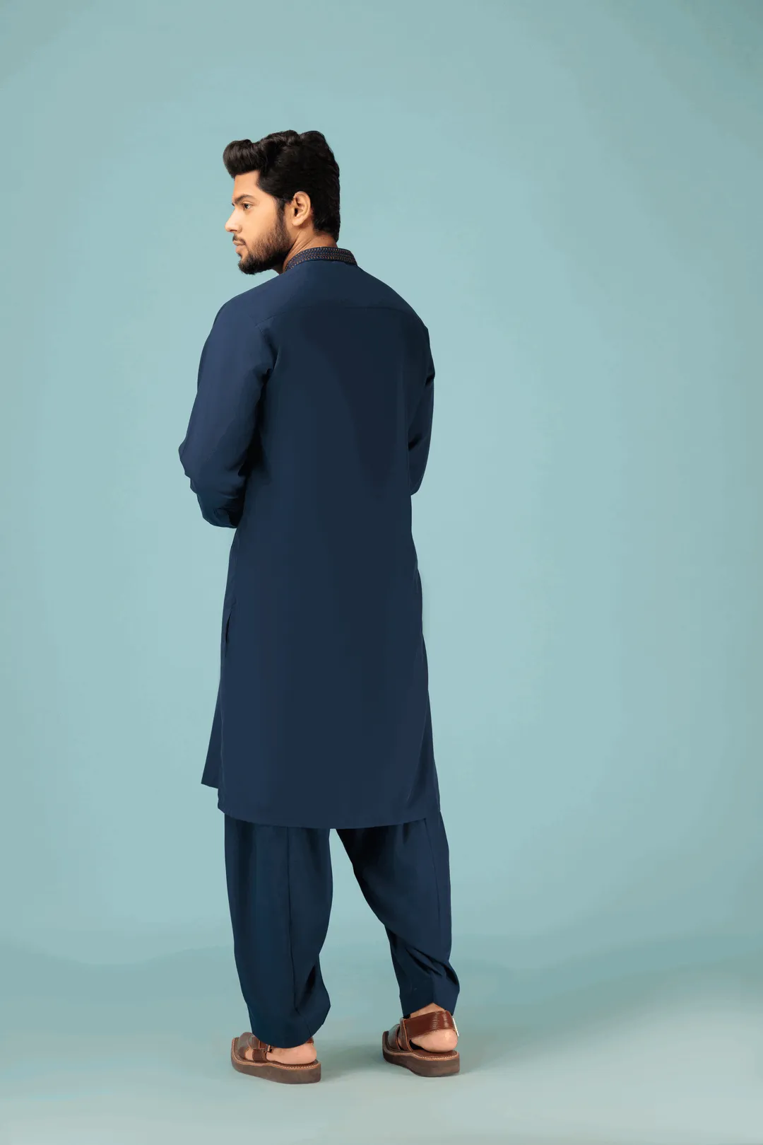 SAPPHIRE-BLENDED-KURTA SHALWAR - (KSRB23-007)BIN 60 M8