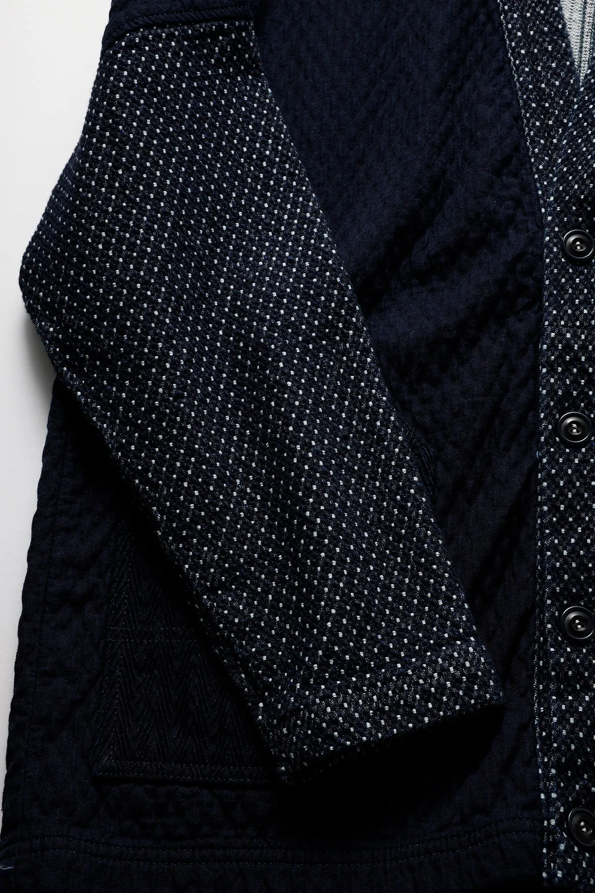 SASHIKO CARDIGAN RINSE