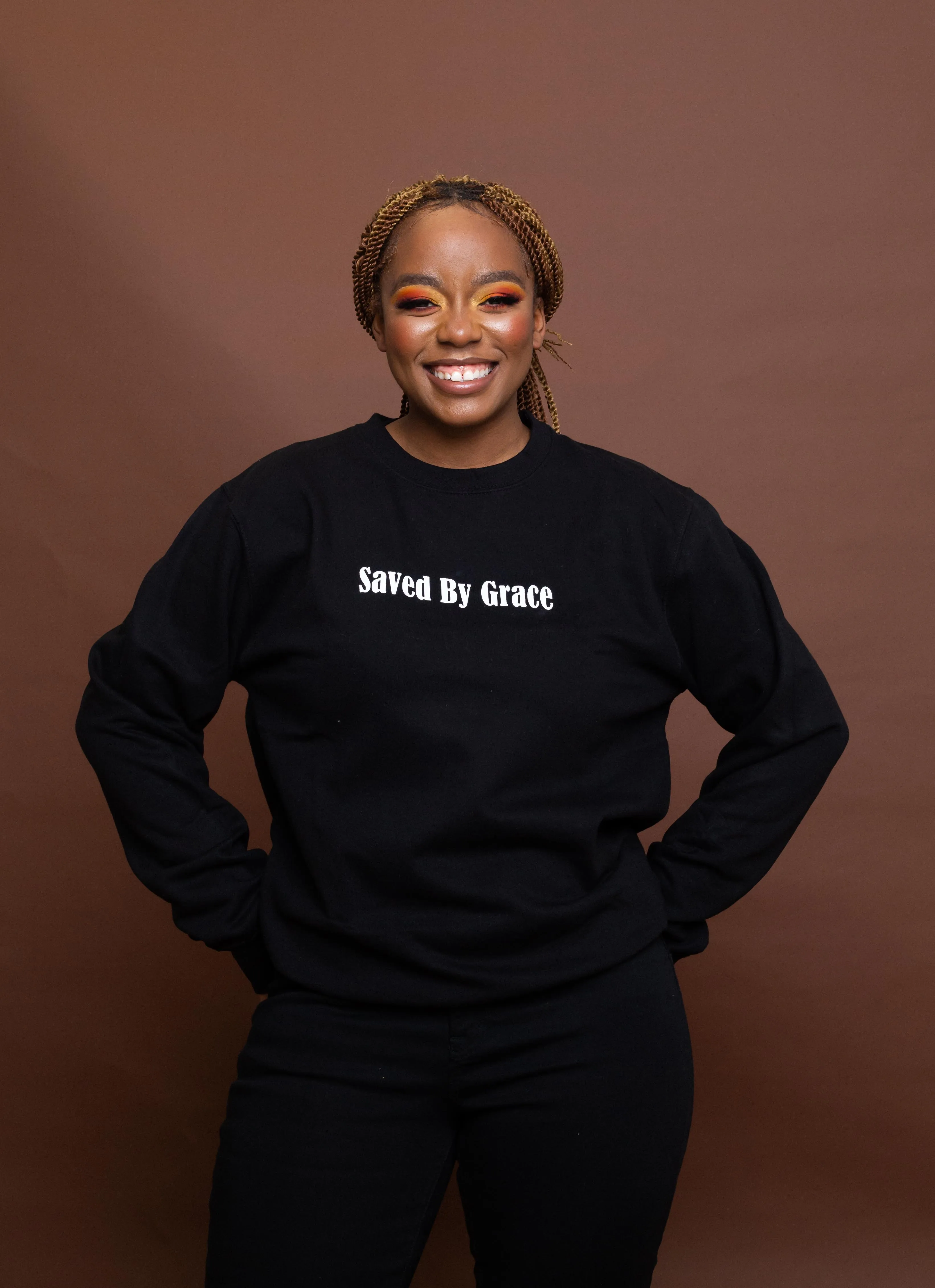 SAVED BY GRACE Sweatshirt (Black)