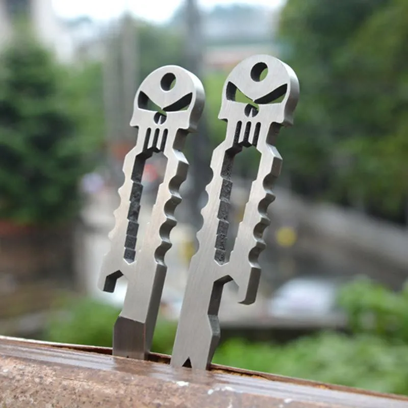 Skull Keychain EDC Multi-Tool