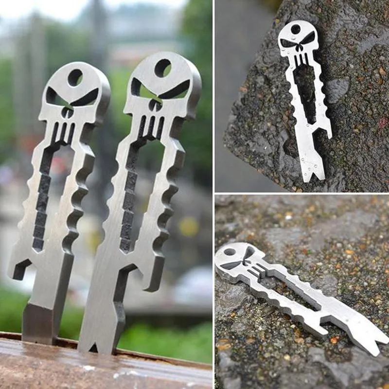 Skull Keychain EDC Multi-Tool