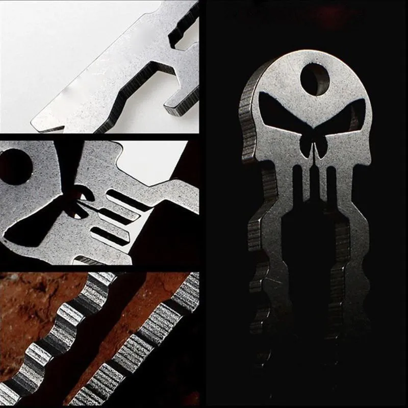 Skull Keychain EDC Multi-Tool