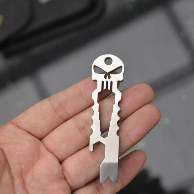 Skull Keychain EDC Multi-Tool