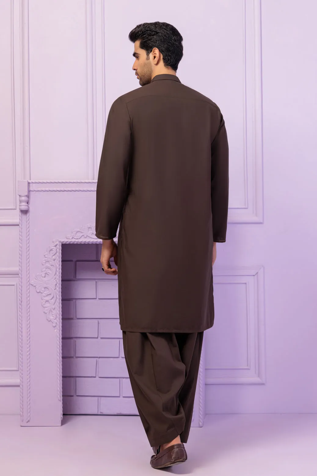 SLATE-BLENDED-KURTA SHALWAR - (KSRR24-007) BIN 54 M7