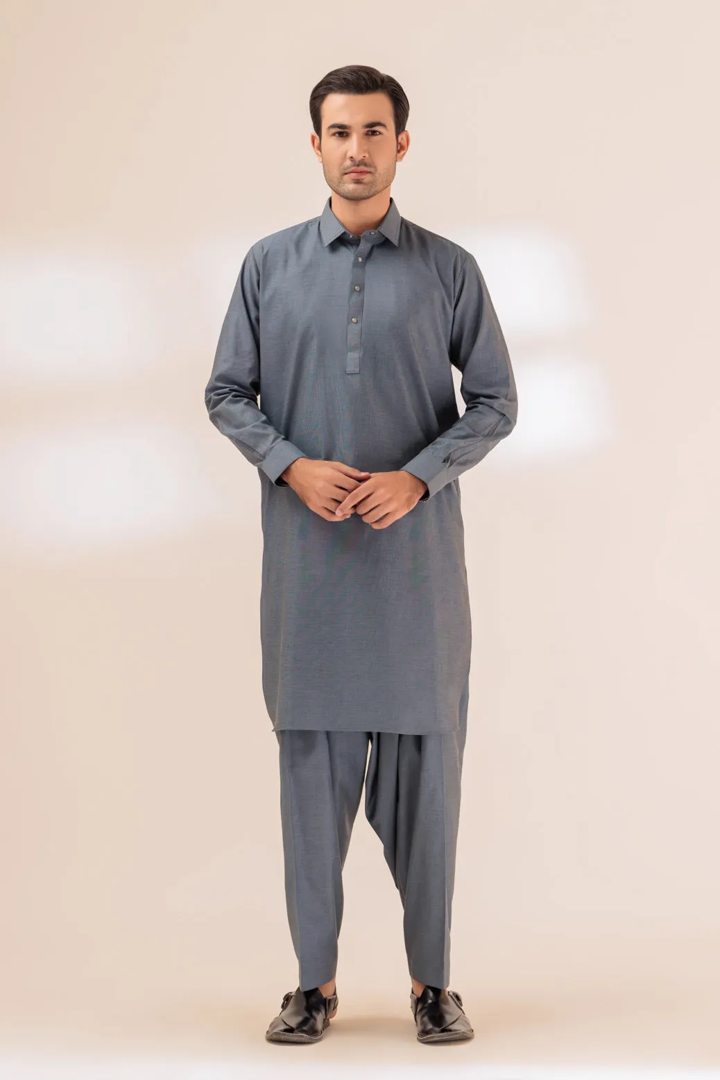 SPRUCE-BLENDED-SHALWAR SUIT - (GSSW23-054) BIN 51 ⬆️ M4