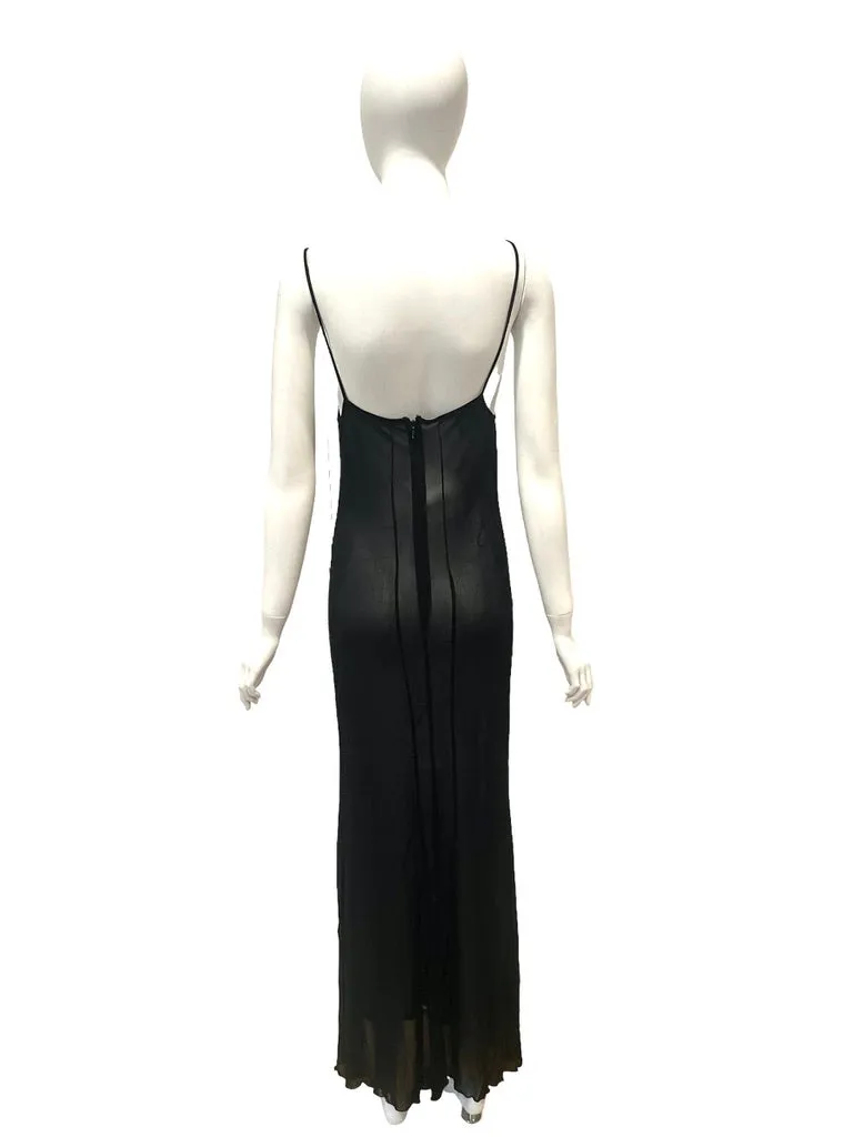 S/S 2001 GAULTIER SHEER SLIP BLK 20S STYLE