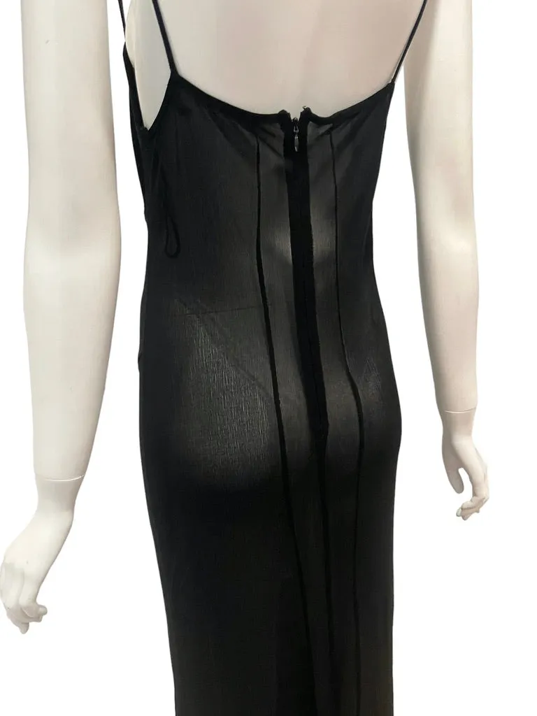 S/S 2001 GAULTIER SHEER SLIP BLK 20S STYLE