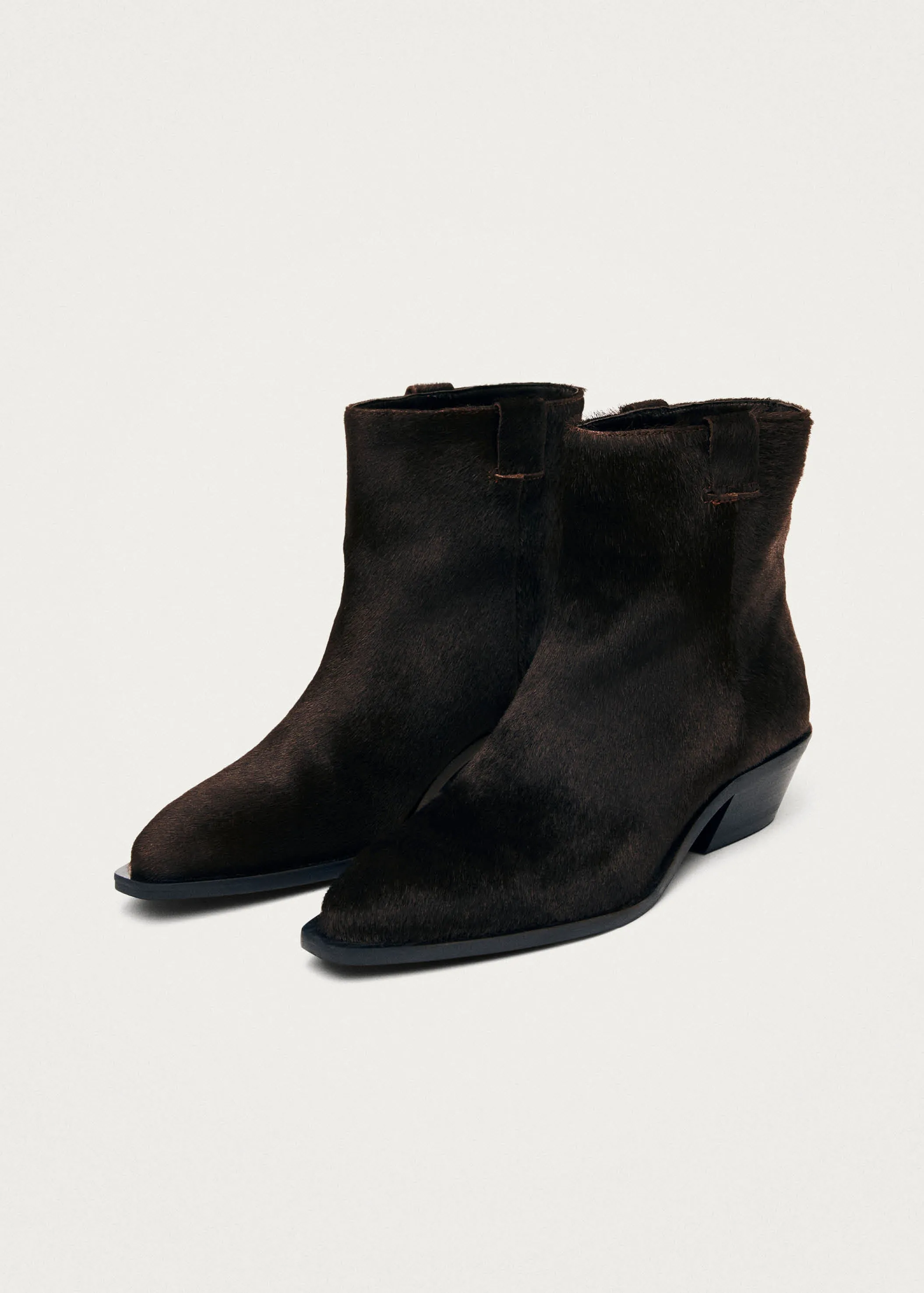 Syd Soft Dark Brown Leather Ankle Boots