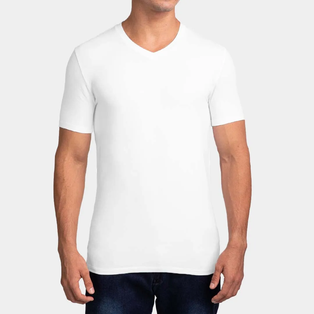 T-Shirt Básico Cuello V Para Hombre